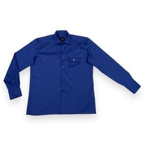 Jeff Shirt Mens Medium Blue Long Sleeve Button Down Collared Shacket NWOT